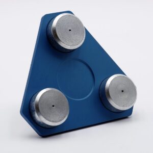 Blue triangular Hudson Super Mover ball transfer skate